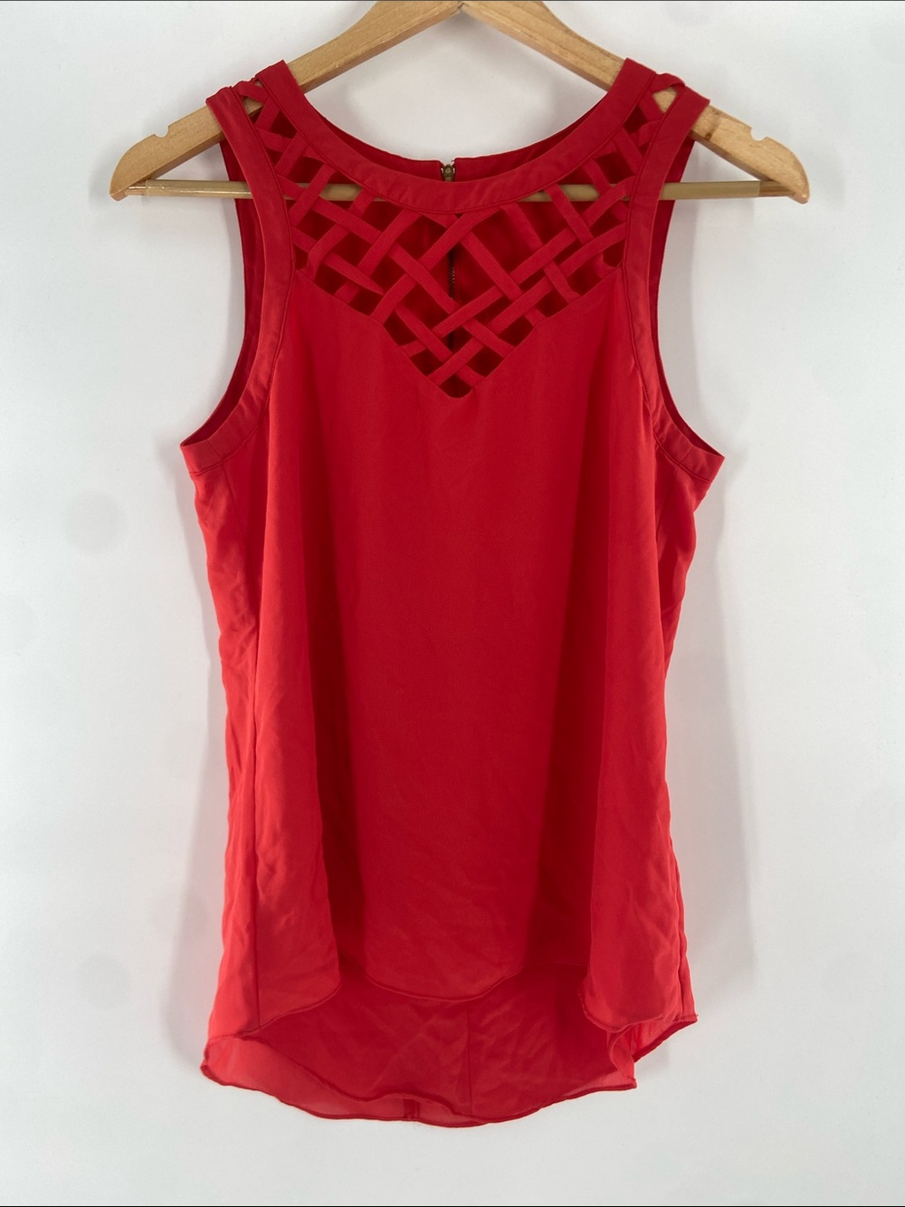 Naked Zebra Red Sleeveless Top Size S Gently Used